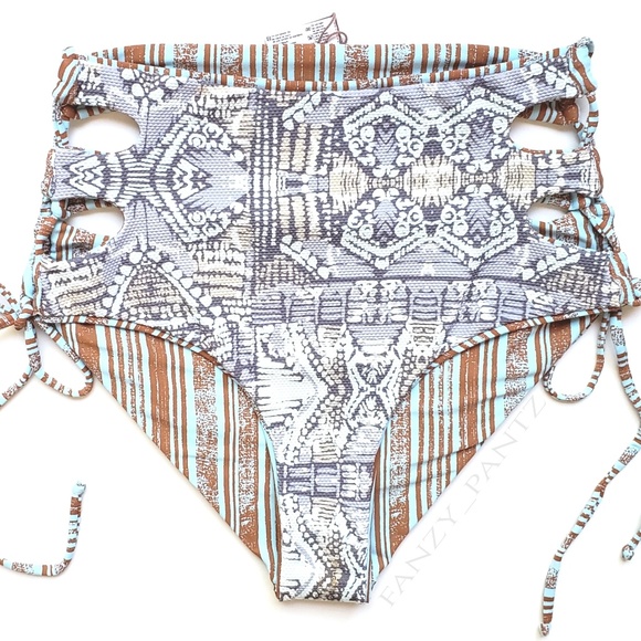 Maaji high waist bottoms tie side Breakfast Club L - Picture 4 of 8